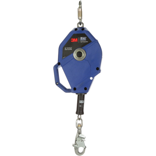 Cordage de s&eacute;curit&eacute; autor&eacute;tractable avec verrouillage intelligent, 50', Acier inoxydable, Pivotant GTA Hardware Inc