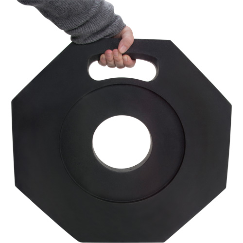 Base en caoutchouc pour poteaux d&eacute;lin&eacute;ateurs de qualit&eacute; sup&eacute;rieure, 12 lb GTA Hardware Inc