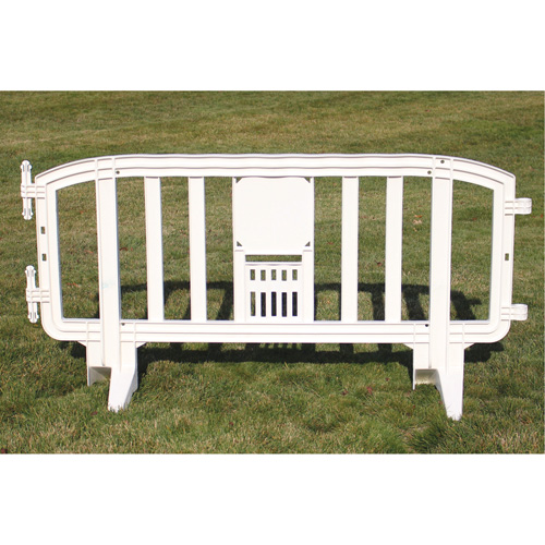 Movit Barricade, Interlocking, 78" L x 39" H, White GTA Hardware Inc