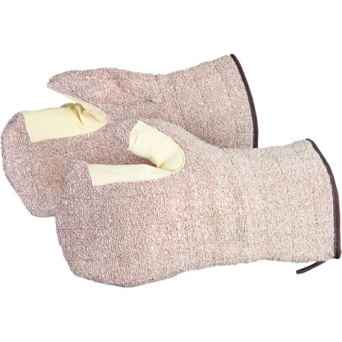 CoolGrip&reg; Baker's Mitts, Terry Cloth, Large, Protects Up To 446° F (230° C) GTA Hardware Inc