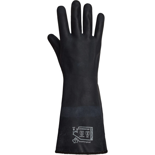 SolvStop Heady-Duty Chemical & Heat-Resistant Gloves, Neoprene, 8, Protects Up To 392° F (200° C) GTA Hardware Inc