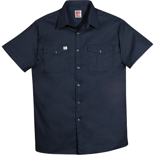 Chemise de travail &agrave; manches courtes en tissu crois&eacute;, Hommes, 4T-Grand, Bleu marine GTA Hardware Inc