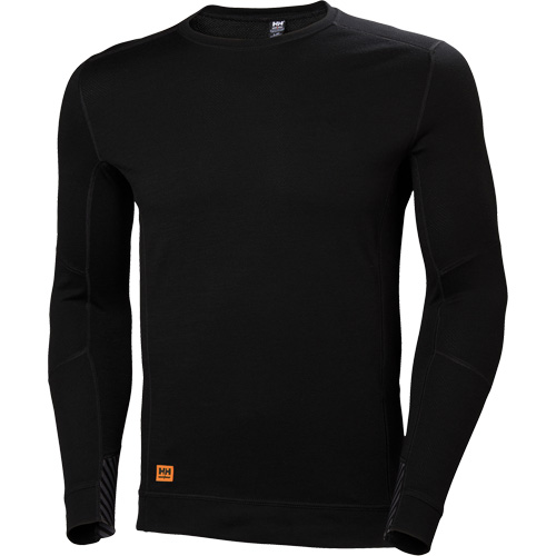 Maillot thermique &agrave; col rond &eacute;vacuant l'humidit&eacute; Lifa Max, Hommes, 2T-Grand, Noir GTA Hardware Inc