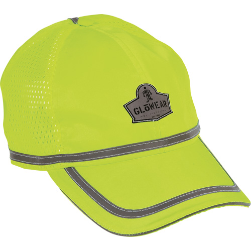GloWear&reg; 8930 High Visibility Baseball Cap, High Visibility Lime-Yellow, Polyester GTA Hardware Inc