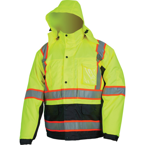 Veste isol&eacute;e haute visibilit&eacute;, Polyester/Polyur&eacute;thane, Jaune lime haute visibilit&eacute;, Petit GTA Hardware Inc