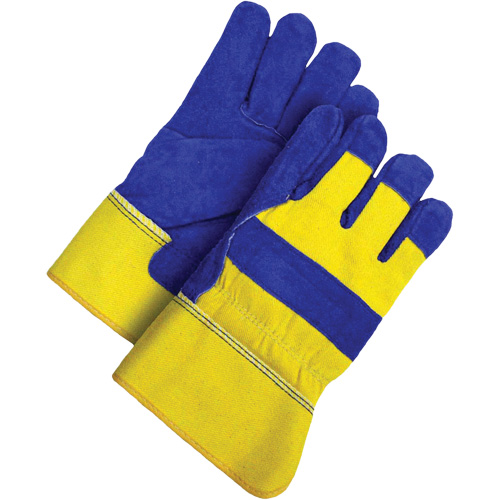 Gants d'ajusteur, Grand, Paume en Cuir de vache refendu, Doublure en Peluche d'acrylique GTA Hardware Inc