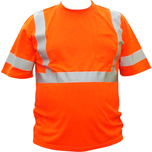Chemise &agrave; manche courte haute visibilit&eacute;, Coton, 3T-Grand, Orange haute visibilit&eacute; GTA Hardware Inc