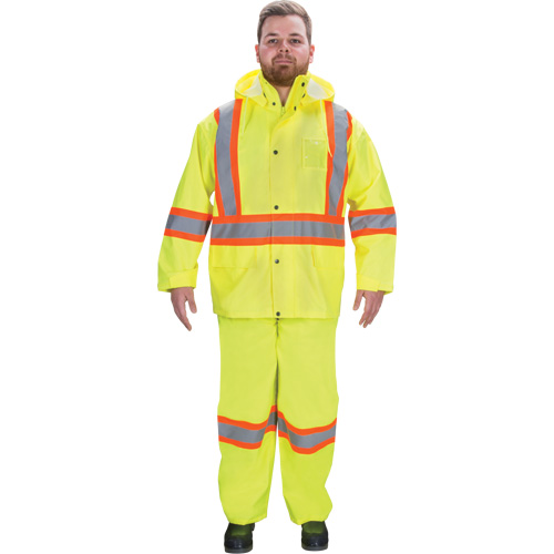 RZ1000 Rain Suit, Polyester, Small, High Visibility Lime-Yellow GTA Hardware Inc