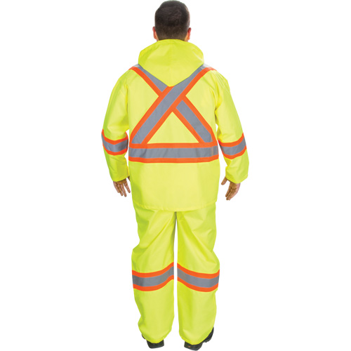 RZ1000 Rain Suit, Polyester, Small, High Visibility Lime-Yellow GTA Hardware Inc