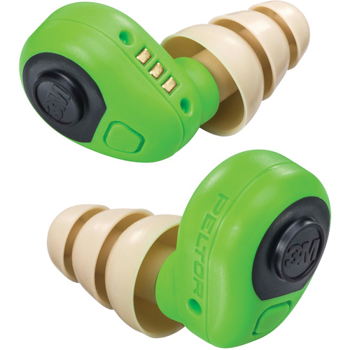Peltor Electronic Earplugs, Uncorded, Pair - Plastic Case, 23 dB NRR, Large/Medium/Small GTA Hardware Inc