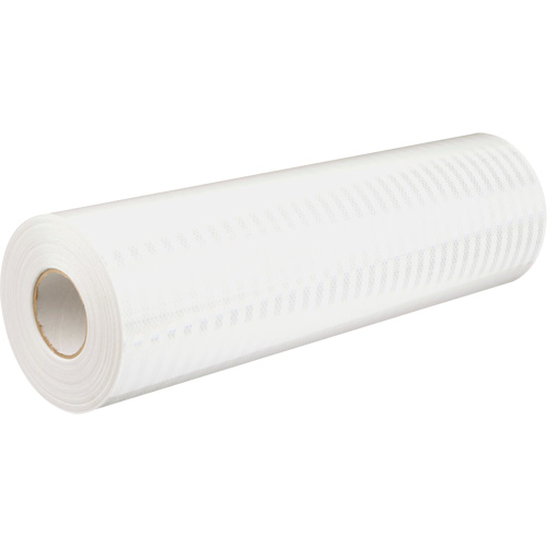 High Intensity Prismatic Grade Reflective Sheeting, 2" W x 150' L, 19 mils, White GTA Hardware Inc