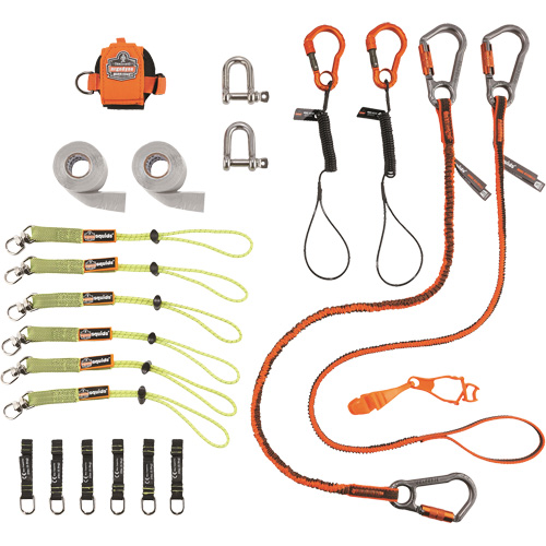 Squids&reg; 3187 Scaffolder's Tool Tethering Kit GTA Hardware Inc