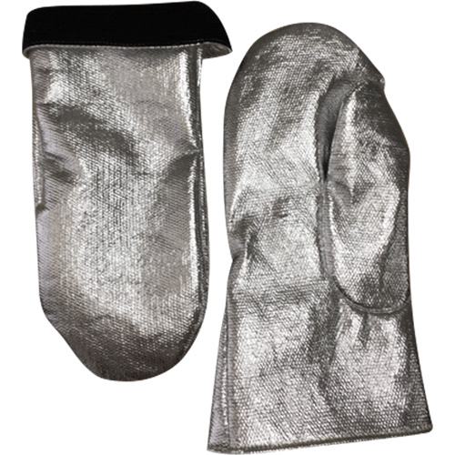 Mitaine de soudage r&eacute;sistant &agrave; la chaleur, Carbone aluminis&eacute;/Cuir, Taille unique, Prot&egrave;ge jusqu'&agrave; 800° F (426.66° C) GTA Hardware Inc