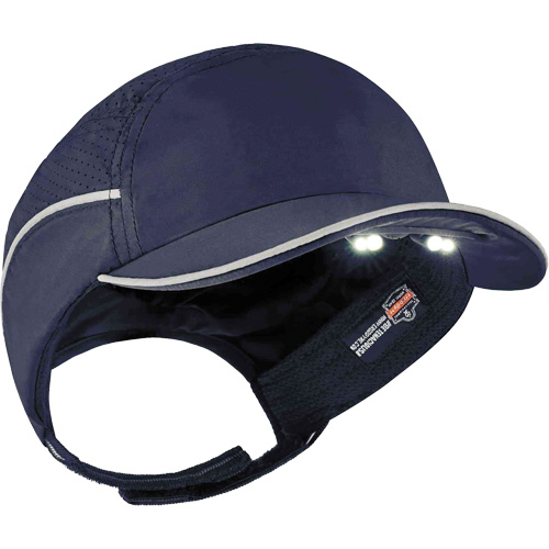 Casque antichocs l&eacute;ger avec lampe DEL 8965 Skullerz, Bleu marin GTA Hardware Inc