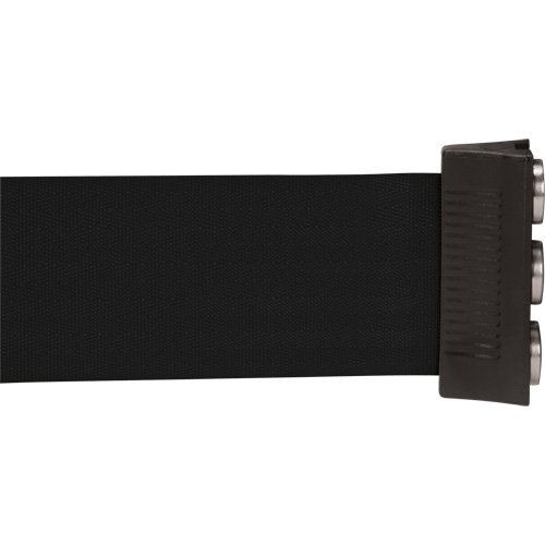 Barri&egrave;re &agrave; fixation murale avec ruban magn&eacute;tique, Acier, Fixation par vis, 12', Ruban Noir GTA Hardware Inc