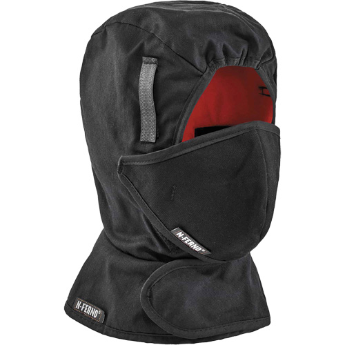 Doublure de casque de s&eacute;curit&eacute; d'hiver N-Ferno avec cache-bouche, Doublure en Molleton, Taille unique, Noir GTA Hardware Inc