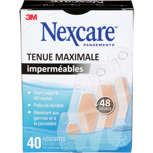 Pansements imperm&eacute;ables &agrave; tenue maximale Nexcare, Assorti, Plastique, St&eacute;rile GTA Hardware Inc