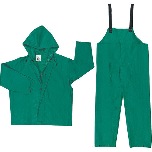 Dominator Limited Flammability Rain Suit, Large, Green GTA Hardware Inc