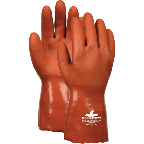 Gants r&eacute;sistant aux coupures Redcoat, Taille 3T-Grand, Rev&ecirc;tement PVC, Enveloppe en Kevlar, ASTM ANSI niveau A2/EN 388 niveau 3 GTA Hardware Inc