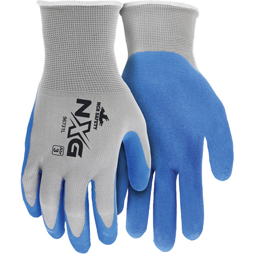 Gants enduits NXG, Grand, R&ecirc;vetement Latex de caoutchouc, Calibre 13, Enveloppe en Nylon GTA Hardware Inc