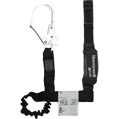 Miller&reg; Arc-Rated Shock-Absorbing Lanyard, 6', Scaffold Hook Center, Choke-Off Loop Leg Ends, Kevlar&reg; GTA Hardware Inc