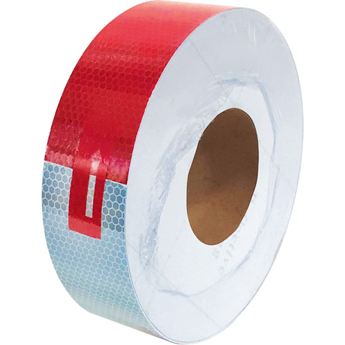 Conspicuity Tape, 2" W x 150' L, Red & White GTA Hardware Inc