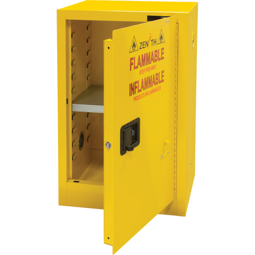 Flammable Storage Cabinet, 12 gal., 1 Door, 23" W x 35" H x 18" D GTA Hardware Inc