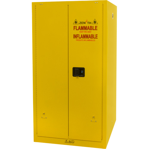 Flammable Storage Cabinet, 60 gal., 2 Door, 34" W x 65" H x 34" D GTA Hardware Inc