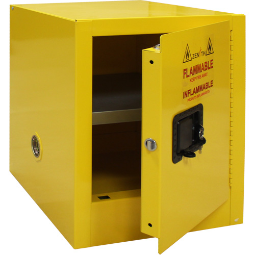Flammable Storage Cabinet, 4 gal., 1 Door, 17" W x 22" H x 18" D GTA Hardware Inc