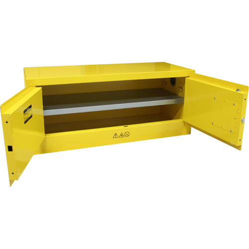 Flammable Storage Cabinet, 12 gal., 2 Door, 43" W x 18" H x 18" D GTA Hardware Inc