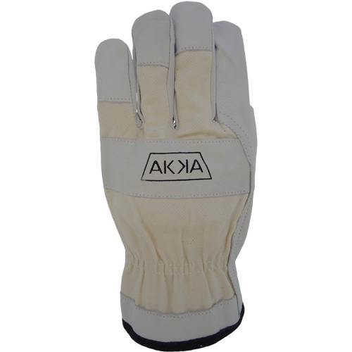 Cotton-Backed Drivers Gloves, Large, Grain Goatskin Palm GTA Hardware Inc