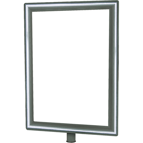 Porte-enseigne vertical robuste pour montant classique, Chrome poli GTA Hardware Inc