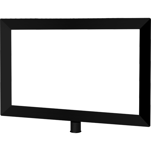 Heavy-Duty Horizontal Sign Holder for Classic Posts, Black GTA Hardware Inc