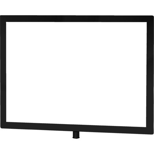 Porte-enseigne horizontal robuste pour montant classique, Noir GTA Hardware Inc