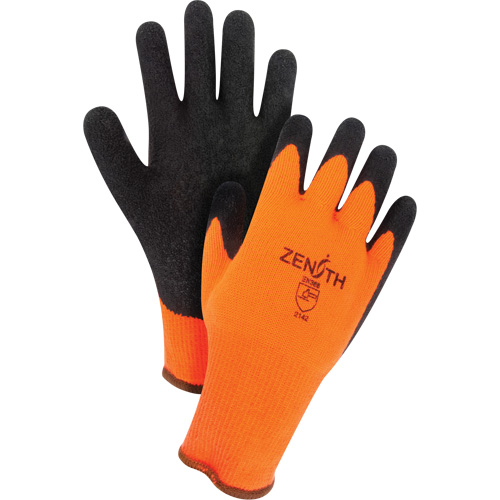 Natural Rubber Winter Gloves, Medium, Latex Coating, 10 Gauge, Cotton/Polyester Shell GTA Hardware Inc