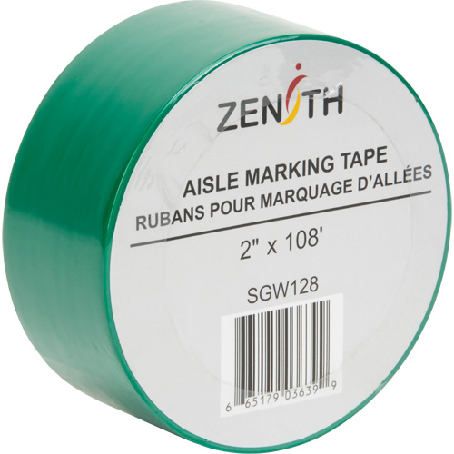 Aisle Marking Tape, 2" x 108', PVC, Green GTA Hardware Inc