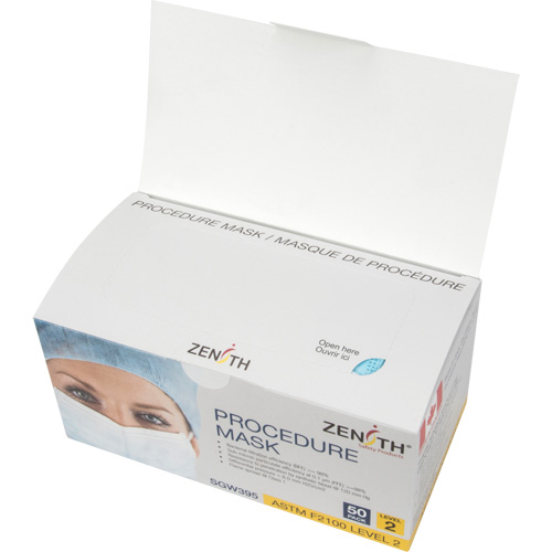 Masques d'intervention jetables, ASTM F2100 Niveau 2, Classe 1 GTA Hardware Inc
