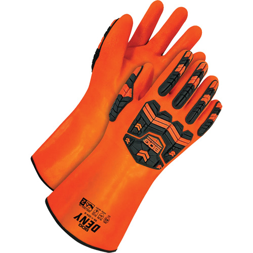 Gants r&eacute;sistants aux produits chimiques Deny, Taille 9, 14" lo, PVC, Doublure en Tissu &eacute;ponge GTA Hardware Inc