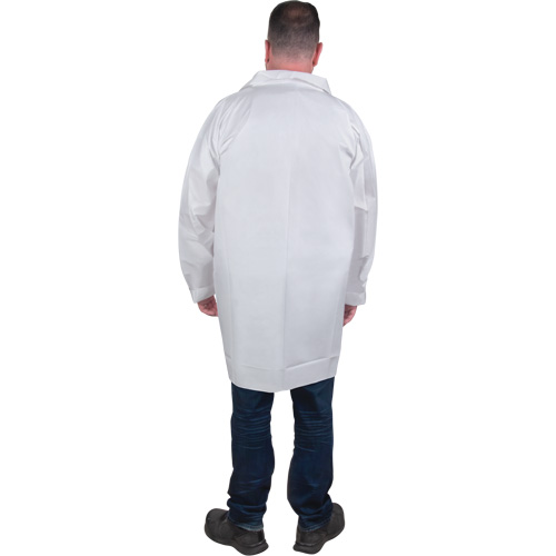 Protective Lab Coat, Microporous, White, Medium GTA Hardware Inc