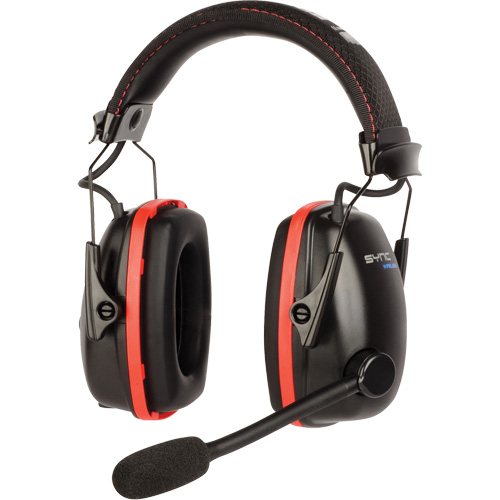 Wireless Hearing Protector Earmuffs with Bluetooth&reg; Audio, Headband Style, 25 dB GTA Hardware Inc