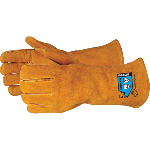 Endura&reg; Deluxe Cut-Resistant Welding Gloves, Split Cowhide, Size Small GTA Hardware Inc