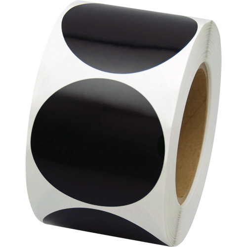 Pastilles de marquage color&eacute;es, Cercle, 3" lo x 3" la, Noir, Vinyle GTA Hardware Inc