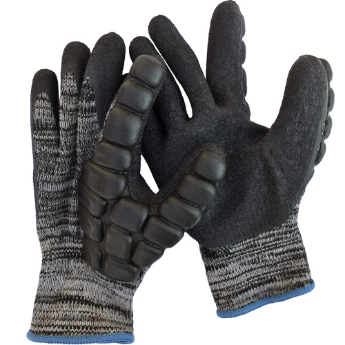 Anti-Impact Coated Hammer Gloves, 8/Medium, Synthetic Palm, Elastic Cuff GTA Hardware Inc