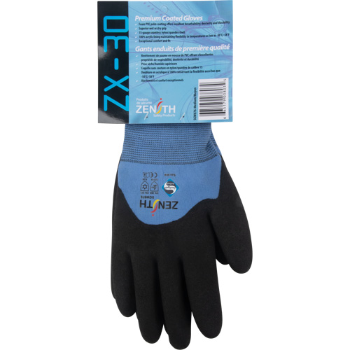 Gants enduits ZX-30° de premi&egrave;re qualit&eacute;, T-Grand, R&ecirc;vetement Mousse de PVC, Calibre 15, Enveloppe en Nylon GTA Hardware Inc