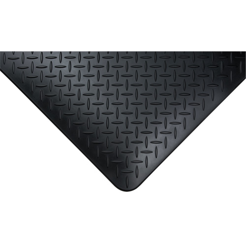 Tapis antifatigue, Losange, 1-2/3' x 3-1/4' x 3/4", Noir, Polyur&eacute;thane GTA Hardware Inc