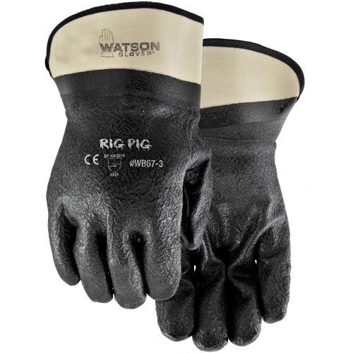 Gants Rig Pig, Taille unique, R&ecirc;vetement Nitrile/PVC, Enveloppe en Jersey GTA Hardware Inc