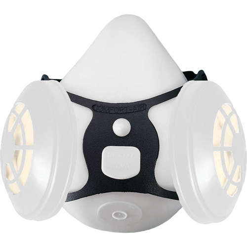 Ensemble de respirateur &agrave; demi-masque N95 Comfort-Air 400Nx noir sans soupape d'expiration, &eacute;lastom&egrave;re/Caoutchouc, Moyen/grand GTA Hardware Inc