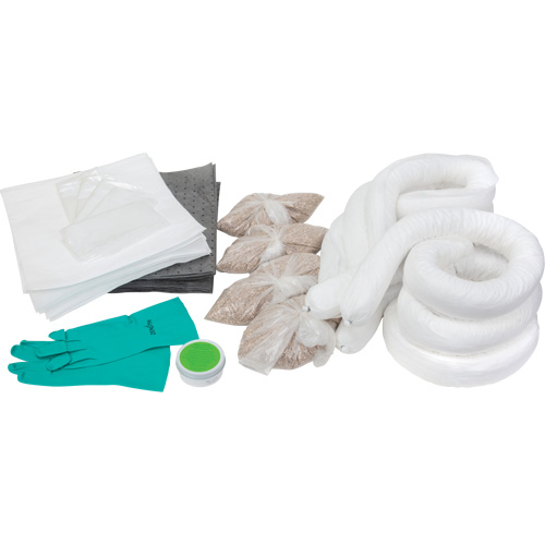 Trousse d'&eacute;quipement de lutte contre les d&eacute;versements, Huile seulement/Universel, Overpack, Absorbance de 20 gal. US GTA Hardware Inc