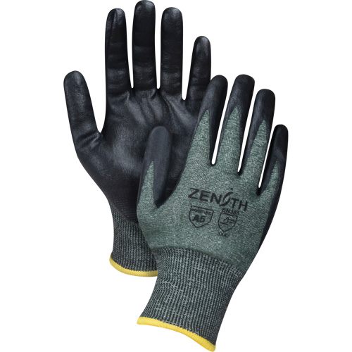 Gants l&eacute;gers et haute dext&eacute;rit&eacute; r&eacute;sistants &agrave; la coupe, Taille Petit, Calibre 18, Rev&ecirc;tement Mousse de nitrile, Enveloppe en Nylon/PEHP/Spandex, ASTM ANSI niveau A5 GTA Hardware Inc