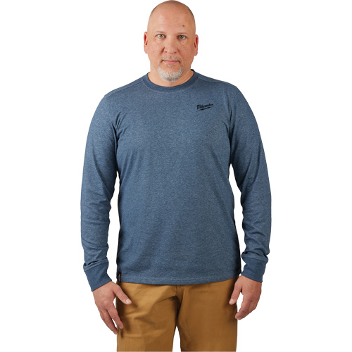 Hybrid Work Tee Shirt, Men's, Small, Blue GTA Hardware Inc